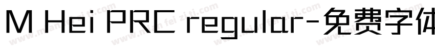 M Hei PRC regular字体转换